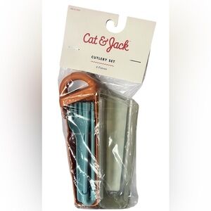 Cat & Jack 4 piece Kids Cutlery Set! Includes Chopsticks! BPA free NEW!!